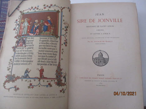 Jean, sire de Joinville, Histoire de saint Louis, Credo et Lettre à Louis X. Texte original accompagné d'une traduction par M. Natalis de Wailly,(Jean ...