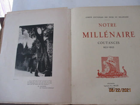 Notre Millénaire - Coutances 933-1933, par Comité des fêtes. Comité des fêtes - Préface de Henry Bérenger, Ambasadeur de France - Charles Rocher de ...