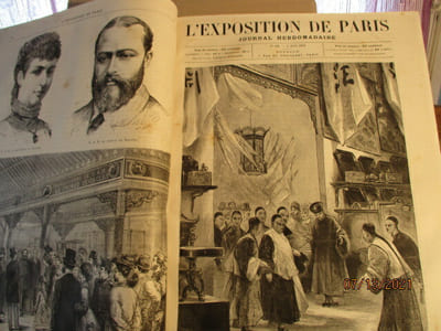 L'Exposition de Paris (1878), Rédigée par A. Bitard, avec la collaboration d'écrivains spéciaux. Edition enrichie de vues, de scènes, de reproductions d'objets d'art, de machines, de dessins et gravures par les meilleurs artistes.