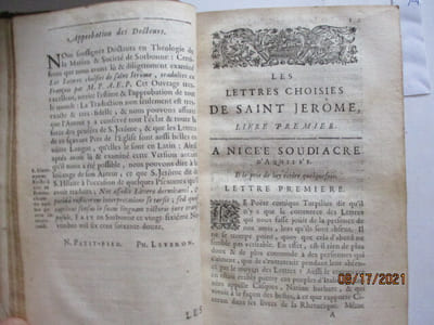 Les lettres de S. Jerome - Traduction nouvelle - dernière édition corrigée & augmentée,par M. P. A. E. P.