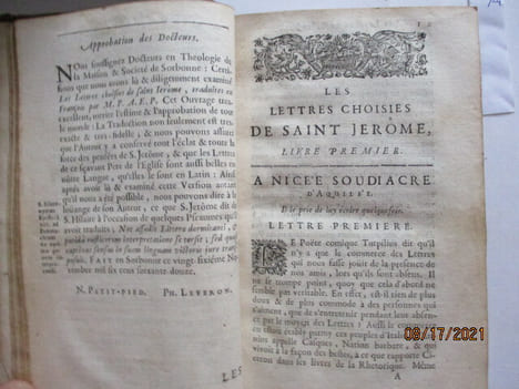 Les lettres de S. Jerome - Traduction nouvelle - dernière édition corrigée & augmentée,par M. P. A. E. P. . Jérôme de Stridon, Saint Jérôme, 345?-420 ...