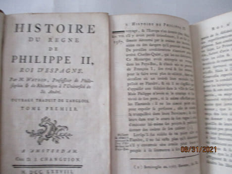 Histoire du Règne de Philippe II, Roi d'Espagne, par Mr Watson . Robert Watson- Traduit par Jean-Baptiste Luton Durival et Honoré-Gabriel Riqueti de ...