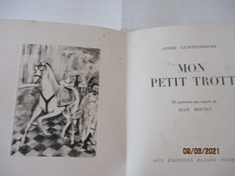 Mon Petit Trott, de André Lichtenberger. André LICHTENBERGER- Illustrations de Jean BOUTET