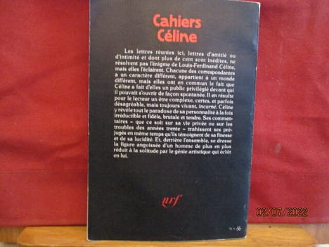 Cahiers Céline - 5 - Lettres à des Amies.  Louis-Ferdinand Céline - Textes  réunis et présentés par Colin W. Nettelbeck    