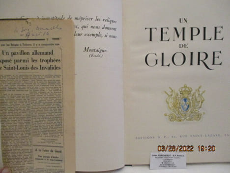 Un temple de Gloire (Les Invalides)- Illustrations de Raoul Auger. Ministère de la guerre - Illustrations de Raoul Auger
