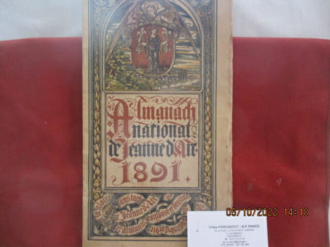 Almanach National de Jeanne d'Arc 1891, Moyen-Age, par Auguste Cordier . Auguste Cordier