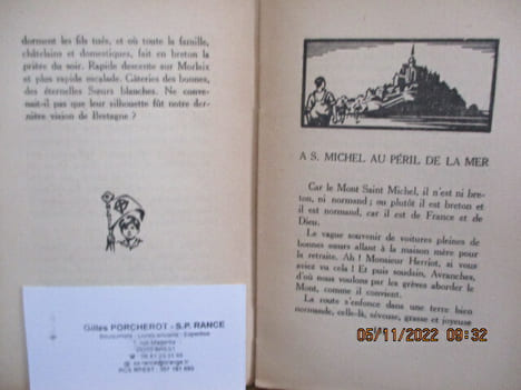 Routes de Bretagne par le Père Doncoeur Nantes, 6 septembre 1880, Troussures, (60), 21 avril 1961, Prêtre jésuite, Ecrivain français, Aumônier ...