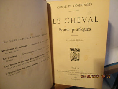 Le cheval, soins pratiques du Comte de Comminges