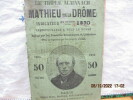 Le triple Almanach - Mathieu (de la) Drome - Indispensable à tout le monde - "Indicateur du temps pour 1870", iRédigé par les sommités Scientifiques ...