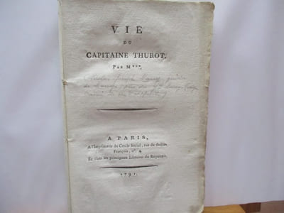 Marine - Vie du Capitaine Thurot, par M***