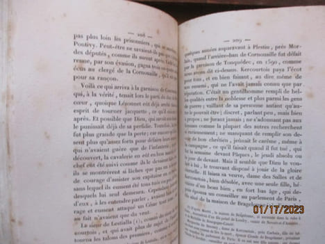 Histoire de ce qui s'est passé en Bretagne durant les guerres de la Ligue, et particulièrement dans le diocèse de Cornouaille. Avec des notes et une ...