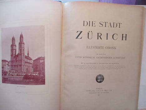 Die stadt Zürich illustrirte chronik - «Bearbeitet unter Mitwirkung fachmännischer Autoritäten. Mit Illustrationen in Photogravure und Holzschnitt, ...