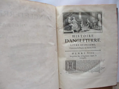 Histoire d'angleterre -TV, contenant le règne de Henri VIII . RAPIN-THOYRAS, Paul - Castres, 1661,Wesel, 1725, de Jacques de Rapin, seigneur de ...