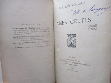 Ames celtes de REYNES-MONLAUR . Marie REYNES-MONLAUR