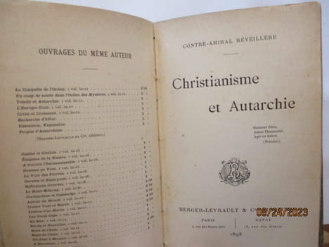 Marine - Branda / RéveillereI) Reformes navales - la France sur l'Ocean, 68 pages, SUIVI de- Enigmes de la nature, 76 pages- de la République ...
