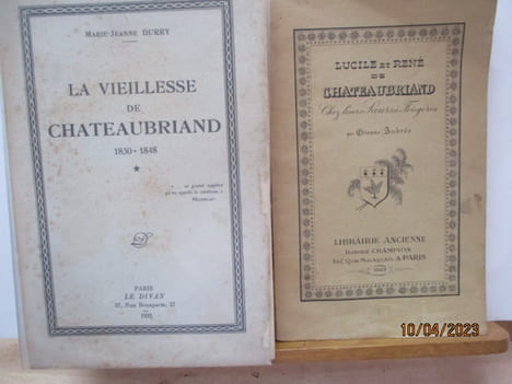 Bretagne - Le cinquantenaire des funérailles de Chateaubriand et à Combour les 7 et 8 Aout 1898 --- Lucile et René de Chateaubriand, Chez leurs ...