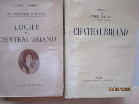 Bretagne - Le cinquantenaire des funérailles de Chateaubriand et à Combour les 7 et 8 Aout 1898 --- Lucile et René de Chateaubriand, Chez leurs ...