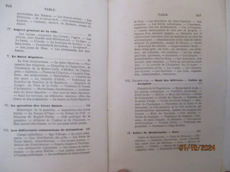 Jérusalem, Notes de voyage -- Pages d'évangile pour notre temps - 2 ouvrages Comte de LETOURVILLE (Charles-Marie de ROSSET de LÉTOURVILLE) --- ...