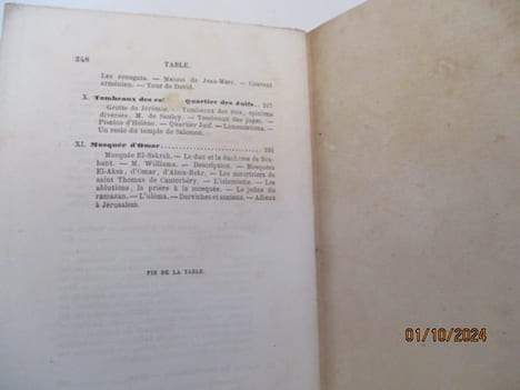 Jérusalem, Notes de voyage -- Pages d'évangile pour notre temps - 2 ouvrages Comte de LETOURVILLE (Charles-Marie de ROSSET de LÉTOURVILLE) --- ...