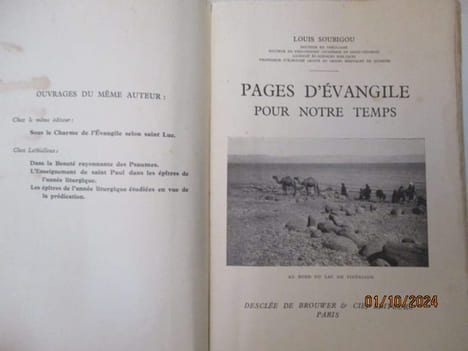 Jérusalem, Notes de voyage -- Pages d'évangile pour notre temps - 2 ouvrages Comte de LETOURVILLE (Charles-Marie de ROSSET de LÉTOURVILLE) --- ...