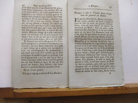 Er règl ag en drivet-Urh a Benigen, instituet dr er Seraphiq-Patriarch Sant Francaes - Règle de Saint-François en breton de Vannes). Approbation de ...