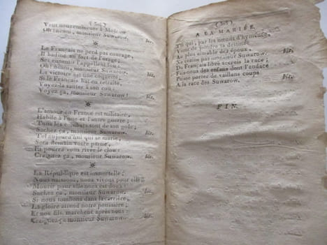 Révolution - I) Recueil d'hymnes républicaines qui ont paru à l'occasion de la fête à l'Etre suprême, qui a été célébrée Décadi 20 prairial, l'an ...