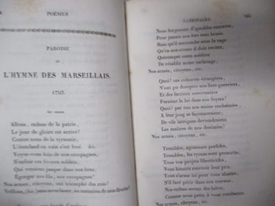 Poésies Nationales de la Révolution Française, ou recueil complet des chants, hymnes, couplets, chansons patriotiques, ornés de huit belles vignettes gravées sur acier, d'après les dessins de H. Delalaisse, accompagné d'un calendrier républicain