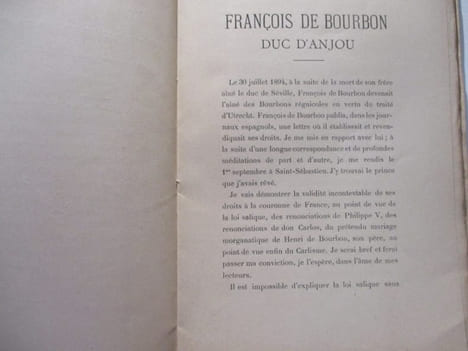 François de Bourbon, duc d'Anjou par le Prince de VALORI . Henry-François de Valori-Rustichelli, Prince de VALORI (1831-1898)