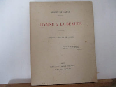 Hymne à la Beauté de Adrien de Carné, illustrations de Ch. Morel
