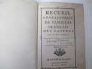 Recueil Généologique de Familles originaires des Pays-Bas ou y établies(Entre autres, Familles: Aubremont, Ballet, Beauffort, de Beer, ...