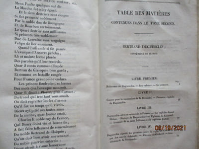 Vies des Grands Capitaines Francais du Moyen Age pour servir de complément à l'histoire génerale de la France aux XII XIII XIV et XV Siécle, aux XII, XIII, XIV, et XV ° Siècle.(Du Guesclin, liste des Chevaliers et Ecuyers bretons qui l' accmpagnèrent dans ses diverses expéditions)- Olivier de Clisson