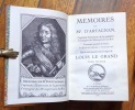 Mémoires de Mr. d'Artagnan, Capitaine Lieutenant de la premiere Compagnie des Mousquetaires du Roy, contenant quantité de choses particulières et ...
