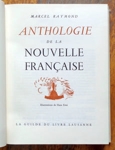 Anthologie de la nouvelle française.
