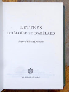 Lettres d'Héloïse et d'Abélard.