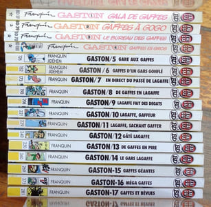 Gaston 1 à 17 - Collection "J'ai lu BD" complète.