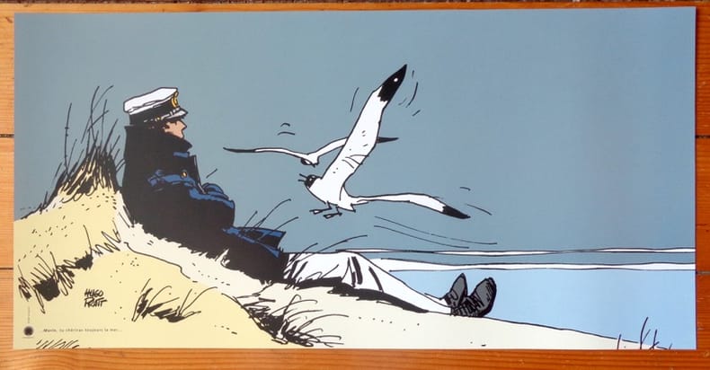Marin, tu chériras toujours la mer - Affiche 25 x 50. . Pratt Hugo: 