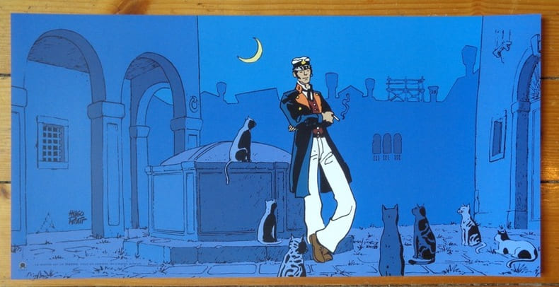 Le monde est un th&eacute;&acirc;tre, nous en sommes les simples acteurs - Affiche 25 x 50. . Pratt Hugo: 