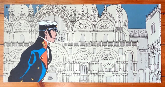Arpenter les lieux et côtoyer les personnes qui font l'histoire. Affiche 25 x 50.