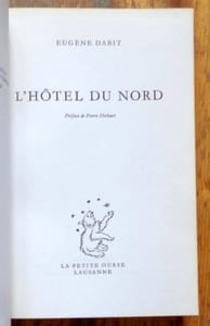 L'hôtel du Nord.  