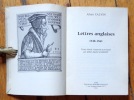 Lettres anglaises 1548-1561. . Clavin Jean: 