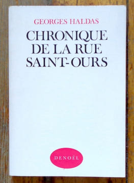Chronique de la rue Saint-Ours. . Haldas Georges:
