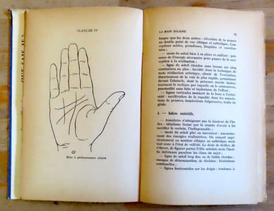 Chirologie, chiromancie. L'interprétation caractériologique de la structure des mains. Les indices traditionnels des diverses chances ou adversités.