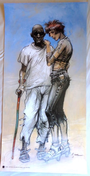Leyla . tant que mes yeux te voient . (50 x 100). . Bilal Enki: 