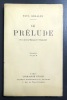 Le prélude. Hors-texte d'Edouard Vuillard. . Géraldy Paul: 