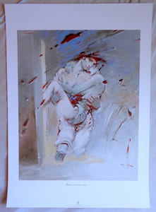 Bleu sang III - Aimons-nous nous aimer (50 x 70). 
