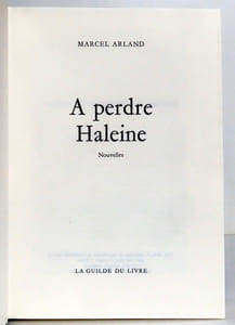 A perdre haleine. Nouvelles.