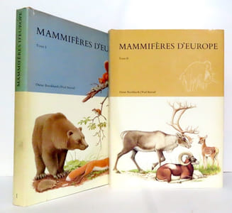 Mammifères d'Europe. I: Insectivores, chauves-souris, primates, lièvres, etc. - II: Pinnipèdes, artiodactyles, cétacés, etc.
