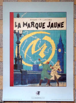 La marque jaune - Projet de couverture. . Jacobs Edgar P.: 
