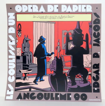Les coulisses d'un opéra de papier. Affiche Angoulême 90. . Jacobs Edgar P.:
