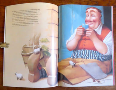 Le géant, la fillette et le dictionnaire.